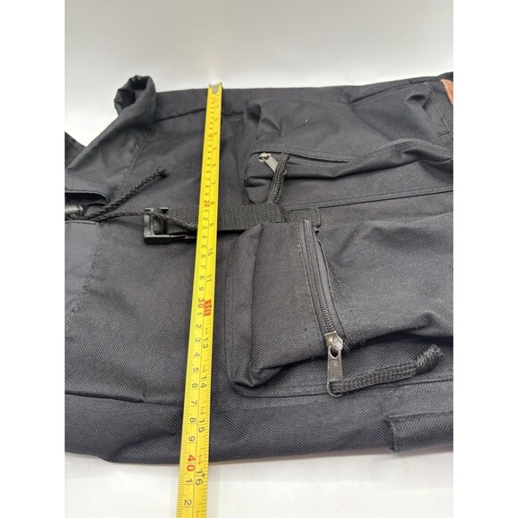 Vintage 90s Sasson Canvas Backpack w/ Suede Trim – Rare Retro - Picture 8 of 16